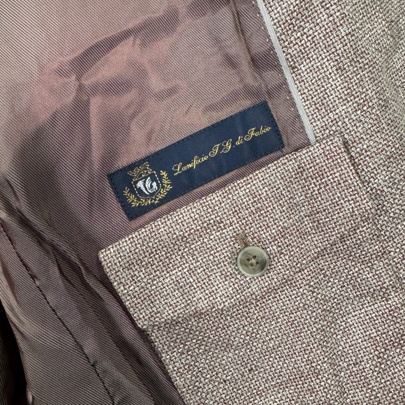 NEW Joseph Abboud Heritage Mens 44R Brown Wool‎ Linen Blazer Sport Coat Jacket - Picture 7 of 13